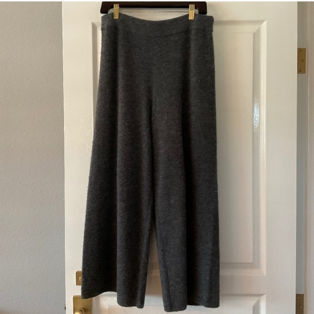 Jenni Kayne Gray Wide-Leg Pants